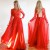 Long Red Lace and Chiffon Prom Formal Evening Party Dresses 3021148