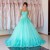 Ball Gown Blue Lace Off-the-Shoulder Long Prom Formal Evening Party Dresses 3021185