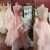 Long Pink Beaded Lace Prom Formal Evening Party Dresses 3021187
