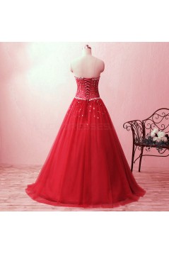 A-Line Beaded Long Prom Formal Evening Party Dresses 3021202