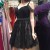 Beaded Short Black Lace Prom Homecoming Cocktail Graduation Dresses 3021339