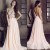 A-Line Beaded Spaghetti Straps Long Chiffon Prom Formal Evening Party Dresses 3021400