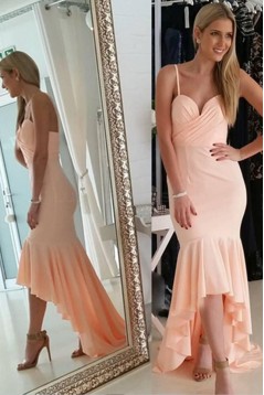 High Low Spaghetti Straps Prom Homecoming Cocktail Graduation Dresses 3021461