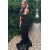 Long Black Lace Halter Mermaid Prom Formal Evening Party Dresses 3021496