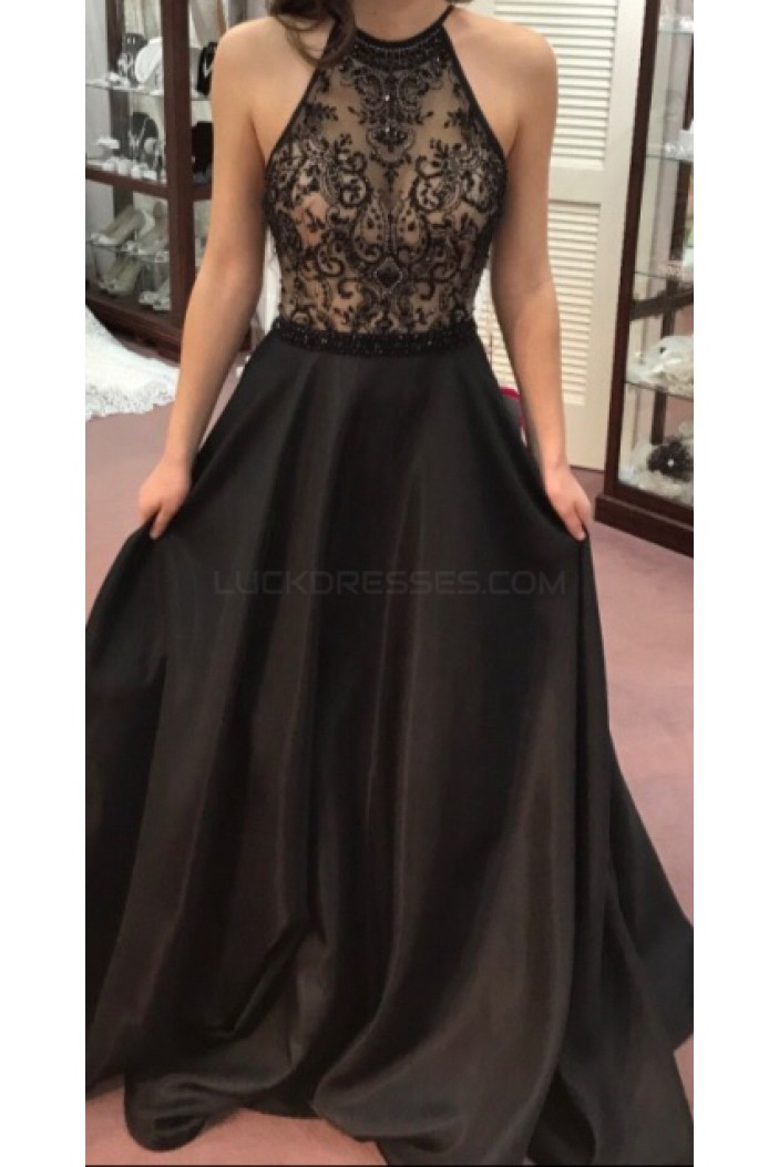 Elegant Long Black Prom Formal Evening Party Dresses 3021517