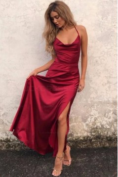 Charming Long Sexy Prom Dress Fashion Slit Spaghetti Straps Evening Dresses 3021552
