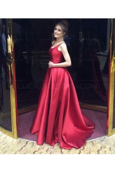 Ball Gown O-Neck Long Prom Evening Formal Dresses 3021562
