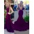 Purple Low V-Back Mermaid Long Prom Evening Formal Dresses 3020179