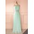 Sheath/Column Beaded Long Mint Green Prom Dresses Evening Gowns 3020232