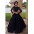 Long Sleeves Two Pieces Black Prom Dresses Party Evening Gowns 3020246