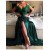 Long Green Off-the-Shoulder Lace Prom Dresses Party Evening Gowns 3020261