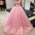 Ball Gown Sweetheart Pink Lace Tulle Prom Dresses Party Evening Gowns 3020401