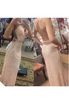 Beaded Sequins Long Prom Dresses Party Evening Gowns 3020461