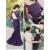3/4 Length Sleeves Mermaid Long Purple Lace Prom Dresses Party Evening Gowns 3020464