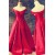 Long Red Off-the-Shoulder Prom Dresses Party Evening Gowns 3020500