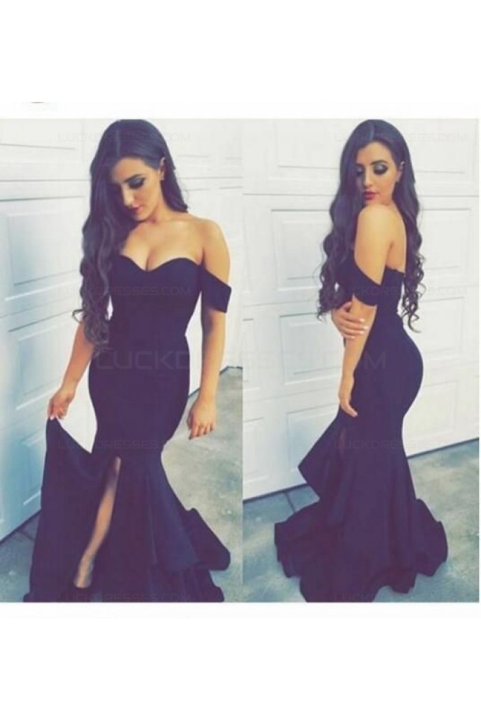 Mermaid Off-the-Shoulder Long Prom Dresses Party Evening Gowns 3020501