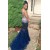 Mermaid Beaded Long Blue Prom Dresses Party Evening Gowns 3020513