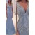 Mermaid V-Neck Lace Long Prom Evening Party Dresses 3020637