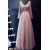 A-Line Long Sleeves V-Neck Lace Prom Evening Party Dresses 3020684