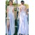 Elegant Illusion Neckline Lace Chiffon Long Prom Evening Party Dresses 3020695