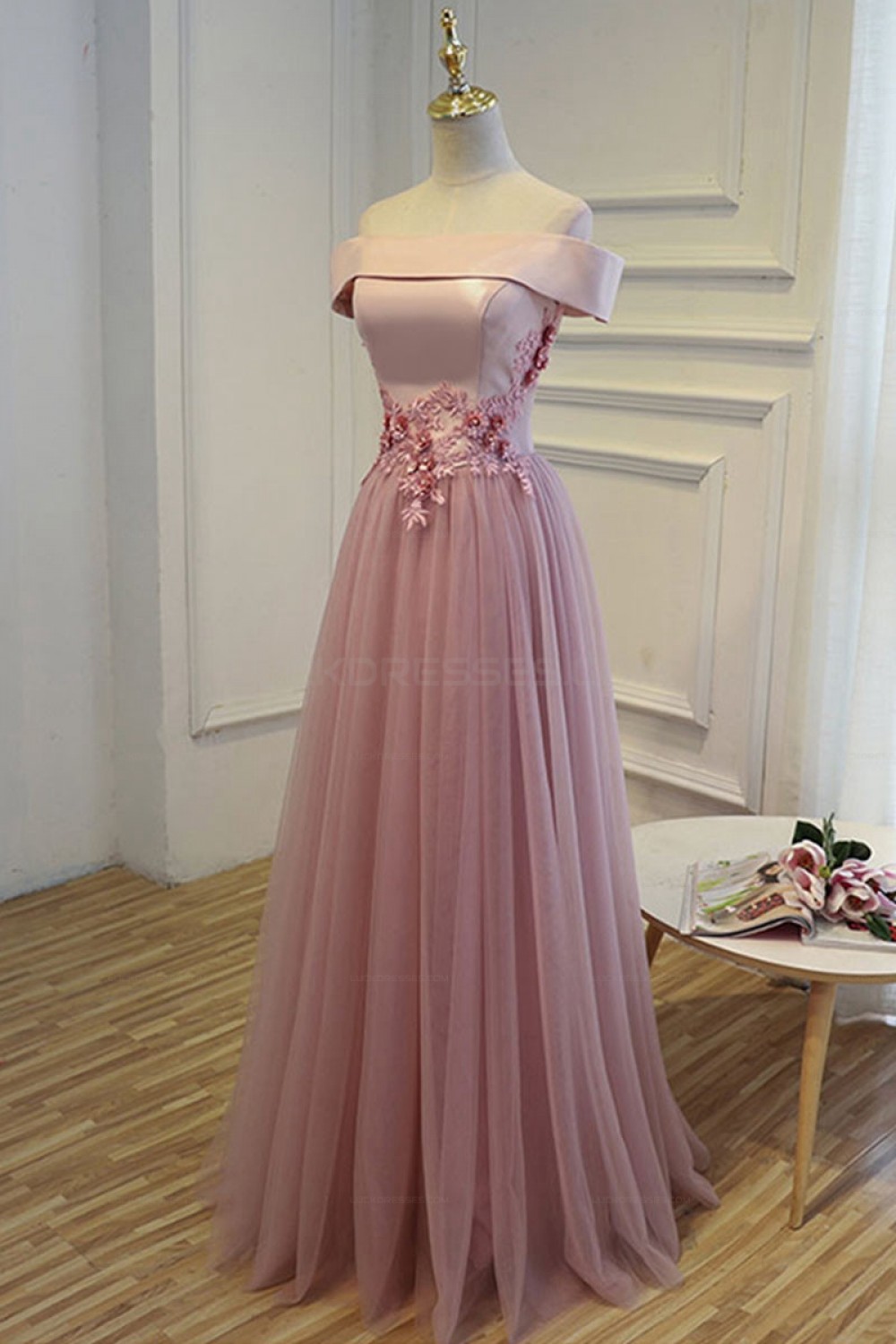 Elegant Off-the-Shoulder Long Prom Evening Party Dresses 3020720