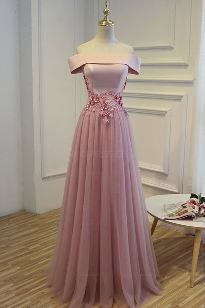 Elegant Off-the-Shoulder Long Prom Evening Party Dresses 3020720