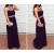 Long Black Beaded Prom Dresses Party Evening Gowns 3020735