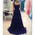 Long Blue Chiffon Prom Dresses Party Evening Gowns 3020751