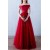 Long Red Off-the-Shoulder Prom Formal Evening Party Dresses 3020796