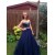 Beaded Navy Blue Tull Ball Gown Prom Formal Evening Party Dresses 3020807