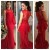 Mermaid Long Red Lace Prom Formal Evening Party Dresses 3020809