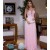 Long Pink Lace Chiffon Prom Formal Evening Party Dresses 3020812