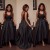 High Low V-Neck Black Prom Formal Evening Party Dresses 3020827