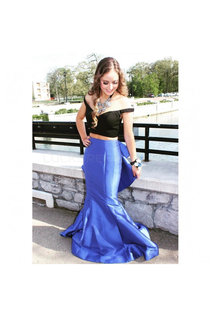 Mermaid Off-the-Shoulder Two Pieces Prom Formal Evening Party Dresses 3020837