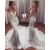 Mermaid Silver Sequins V-Neck Prom Formal Evening Party Dresses 3020843