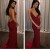Burgundy Backless Spaghetti Straps Long Prom Formal Evening Party Dresses 3020872