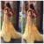 Long Yellow Two Pieces Lace Prom Formal Evening Party Dresses 3020889