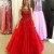 Beaded Long Red Ball Gown Prom Formal Evening Party Dresses 3020899