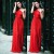 Long Red Chiffon Prom Formal Evening Party Dresses 3020921