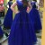 Long Royal Blue Lace Prom Formal Evening Party Dresses 3020935