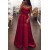 A-Line Long Red Sweetheart Prom Formal Evening Party Dresses 3020953