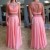 Two Pieces Beaded Lace and Chiffon Prom Formal Evening Party Dresses 3020975