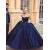 Ball Gown Sweetheart Long Blue Prom Dresses Formal Evening Dresses 601025