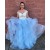 Blue and White Two Pieces Lace Tulle Long Prom Dresses Formal Evening Dresses 601040