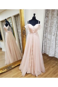 Lace and Tulle Long Prom Dresses Formal Evening Dresses 601101