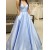 A-Line V-Neck Long Prom Dresses Formal Evening Dresses 601191