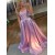 A-Line Strapless Long Prom Dresses Formal Evening Dresses 601200