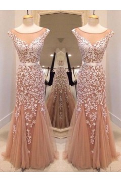Mermaid Lace Long Prom Dresses Formal Evening Dresses 601201