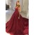 Sequins V-Neck Long Prom Dresses Formal Evening Dresses 601237