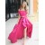 Two Pieces Off-the-Shoulder Long Prom Dresses Formal Evening Dresses 601262